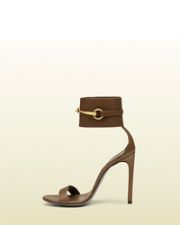 Gucci Ankle Strap Leather Sandal