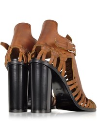 Proenza Schouler Brown Woven Leather Sandal