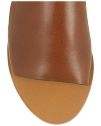 Chloé Cutout Leather Slides