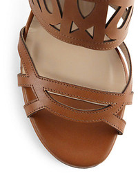 Diane von Furstenberg Dakota Leather Cutout Sandals
