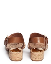 MICHAEL Michael Kors Michl Michl Kors London Leather Cork Thong Sandals