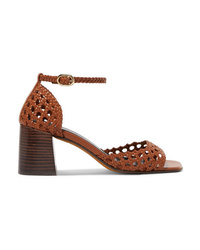 Souliers Martinez Procida Woven Leather Sandals