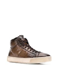 Santoni Croc Effect Sneakers