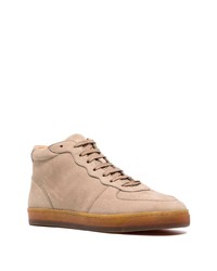 Brunello Cucinelli High Top Leather Sneakers