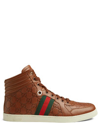 Gucci Leather High Top Sneaker
