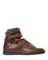 Maison Margiela Future Vintage Leather High Top Sneakers