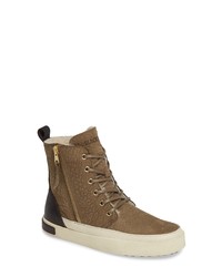 Blackstone Ql43 High Top Sneaker With Genuine Shearling Lining