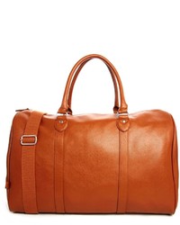 Asos Brand Smart Carryall In Tan Faux Leather