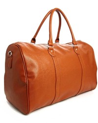 Asos Brand Smart Carryall In Tan Faux Leather