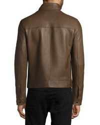 Bally Long Sleeve Leather Jacket