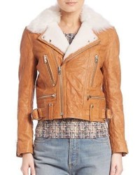 IRO Noemie Leather Cropped Jacket