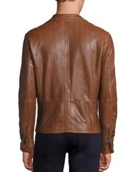John Varvatos Star Usa Antique Racer Leather Jacket