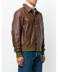 Levi's Vintage Clothing Elasticated Waist Leather Jacket
