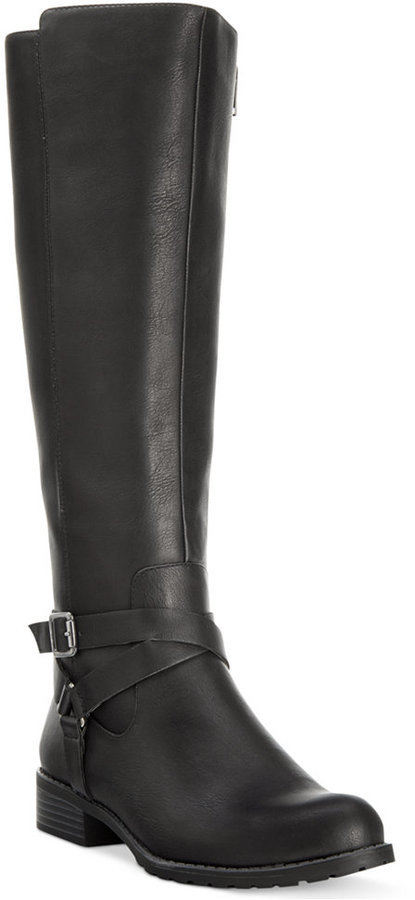 Style&co. Brigyte Wide Calf Riding Boots Only At Macys, $99