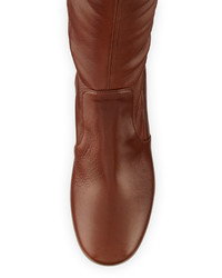 Prada Leather 55mm Knee Boot Brown