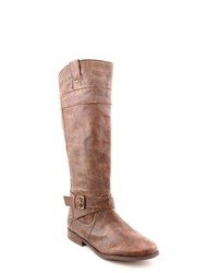 Marc Fisher Arty Brown Leather Fashion Knee High Boots