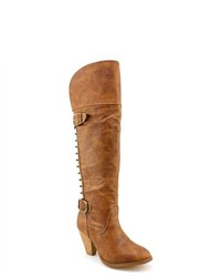 Not Rated Sweet Surrender Tan Fashion Knee High Boots