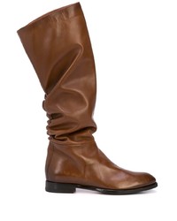 Santoni Ruched Knee Length Boots