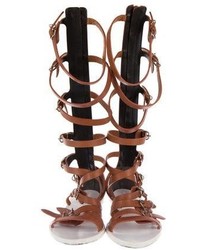 Balenciaga Leather Gladiator Sandals