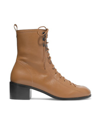 BY FA Bota Lace Up Leather Ankle Boots