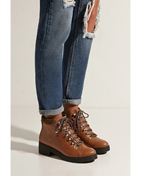 Forever 21 Eeight Madison Lace Up Boots