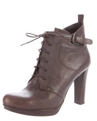 Henry Beguelin Leather Lace Up Booties
