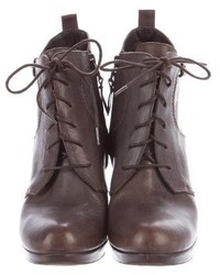 Henry Beguelin Leather Lace Up Booties