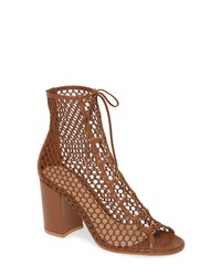 Gianvito Rossi Mesh Lace Up Bootie