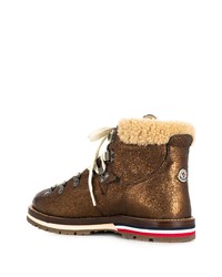 Moncler Blanche Lace Up Boots