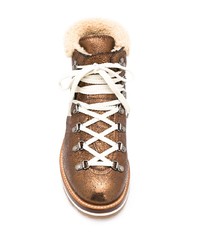 Moncler Blanche Lace Up Boots