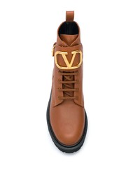 Valentino Garavani Go Logo Leather Boots
