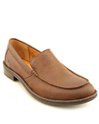 Adams Brown Moc Leather Loafers Shoes Eu 46