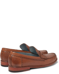Grenson Ashley Pebble Grain Leather Penny Loafers