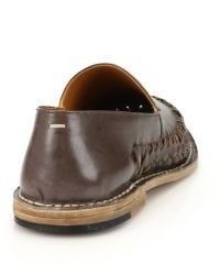 Maison Margiela Braided Leather Loafers