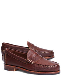 Brooks Brothers Football Leather Penny Loafers