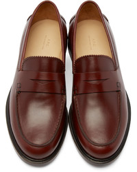 A.P.C. Brown Leather Augustin Loafers