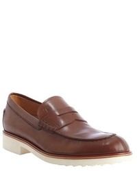 Tod's Brown Leather Penny Loafers
