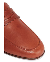 Mansur Gavriel Classic Leather Loafers Tan