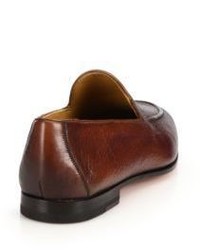 Saks Fifth Avenue Collection Venetian Tumbled Leather Loafers