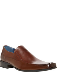 Steve Madden Edgge Brown Leather Loafers