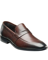 Florsheim Jet Penny Brown Smooth Leather Penny Loafers