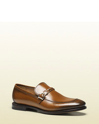 Gucci Leather Loafer With Braided Strap