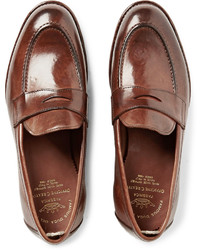 Officine Creative Ivy Washed Leather Penny Loafers