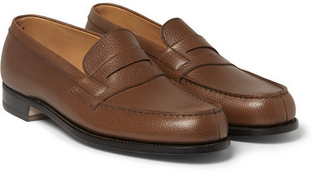 Jm Weston 180 The Moccasin Leather Loafers, $765 | MR PORTER | Lookastic