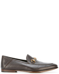 Gucci Jordaan Horsebit Leather Loafers
