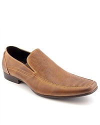 Kenneth Cole Reaction Joy Ride Brown Leather Loafers Shoes