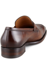 Leather Penny Loafer Brown