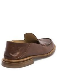 Fendi Leather Penny Loafers
