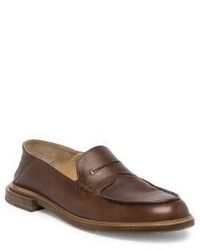 Fendi Leather Penny Loafers