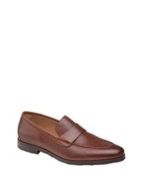 Johnston & Murphy Linford Penny Loafer In Mahogany At Nordstrom